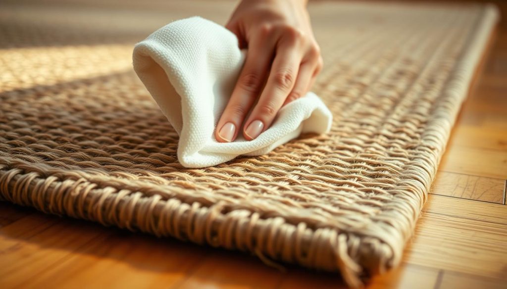 jute rug blotting techniques