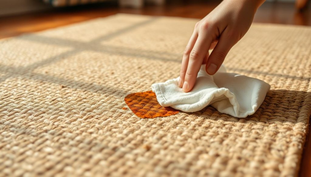 jute rug spot cleaning methods