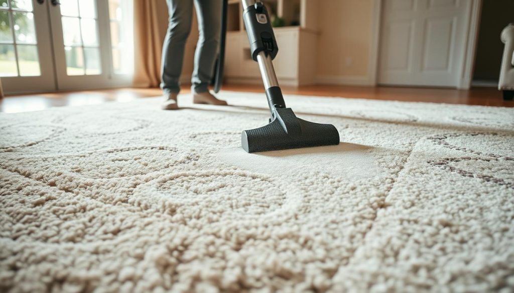 rug vacuuming techniques