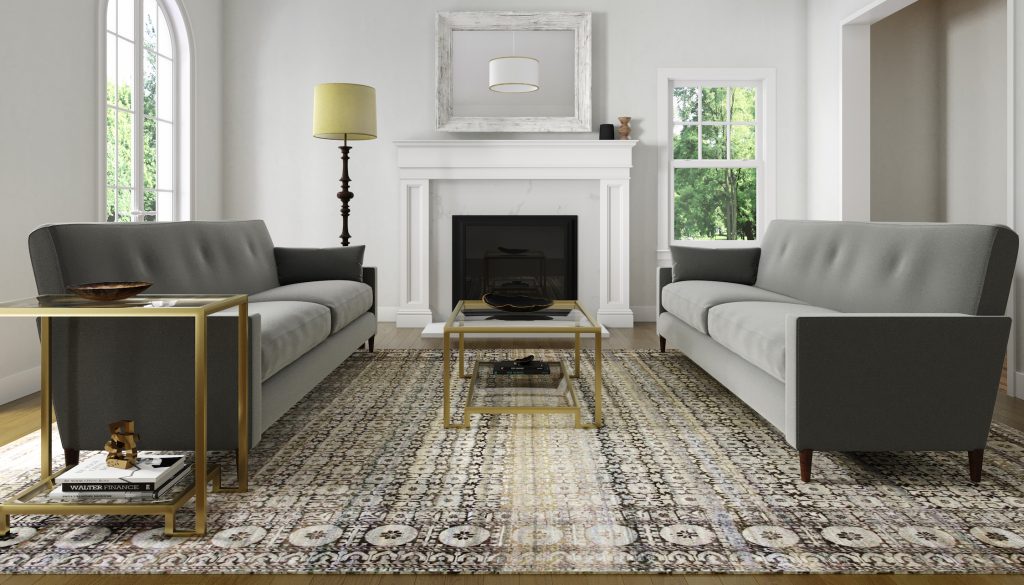 How Far from Fireplace Should Rug Be